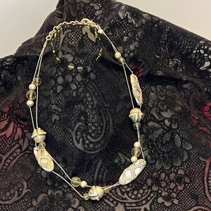 Chico's Elegant Silver and Gold Necklace 18”